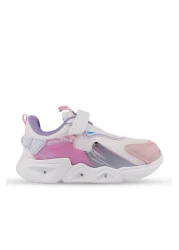 AYAKMOD White Powder Lighted Velcro Girls' Sports Shoes Ruby P