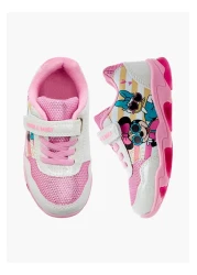 DİSNEY Minnie and Daisy Printed Light-Up Sneakers with Hook and Loop Closure