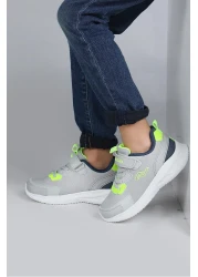 Jump 28106 Velcro Light Gray - Neon Green Unisex Kids Sneaker Casual Sneakers