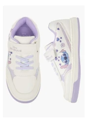 DİSNEY Disney Lilo and Stitch Print Sneakers with Hook and Loop Closure