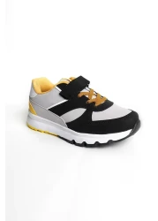QBALVİN Daily Orthopedic Children's Sports Shoes Velcro Anatomical Flexible Sole Ergonomic Comfortable Sneakers