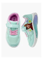 DİSNEY Disney Elsa Print Light-Up Sneakers with Hook and Loop Closure