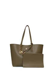 U.S. Polo Assn. حقيبة كتف نسائية كاكي Us25197