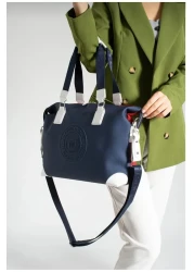 Just Polo Cream-Tan Women's Hand and Shoulder Bag - Large Size 6011