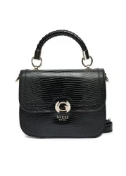Guess Orlına Top Handle Flap Women's Black Handbag Hwkg9531200-Bla