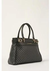 Ted Baker حقيبة يد سوداء دوريك مونوغرام 240412