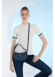 Pierre Cardin حقيبة كتف نسائية من الدنيم 05PO23Y1661