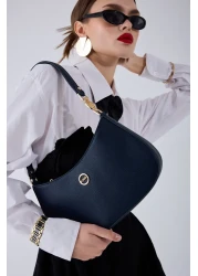Fossil حقيبة كتف نسائية باللون الأزرق الداكن 05FO25Y5030
