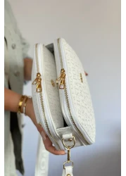 Just Polo حقيبة كتف نسائية بحزام طويل قابل للتعديل مكونة من 5 أقسام