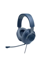 JBL Quantum 100 Gaming Headphone Over-Ear With Detachable Voice-Focus Boom Mic Blue