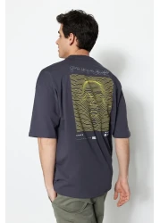  Collection AnThraciTe Fluffy PrinTed Oversize T-Shirt - 100% Tinne TMNSS23TS00171