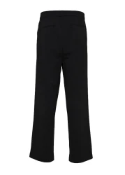  Collection Black Wide Leg Loose Fabric Baggy Pants Tmnss23Pl00039