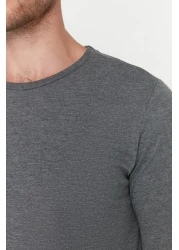  Collection Anthracite Melange-White-Black Regular/Normal Fit 3 Pack 100% Cotton T-Shirt Tmnaw21Ts0197