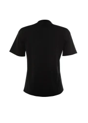  Collection Black Stand Collar 100% Cotton T-Shirt - Twoaw20Ts0096