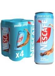 Nescafe Spanish Latte Coffee Drink, 225ml Pack of 4