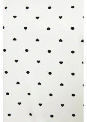  Collection Polka Dot White 100% Cotton Shorts Sleepwear Set - Thmss21Pt1485