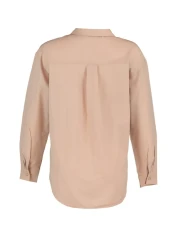  Collection قميص منسوج من القطن بقصة فضفاضة من المنك TWOAW20GO0107