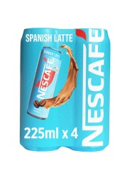 Nescafe Spanish Latte Coffee Drink, 225ml Pack of 4