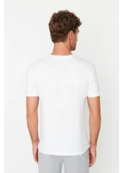  Collection Black-White Slim Fit Short Sleeve T-Shirts 100% Cotton 2-Pack - Tmnss19Bo0075