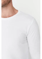  Collection Anthracite Melange-White-Black Regular/Normal Fit 3 Pack 100% Cotton T-Shirt Tmnaw21Ts0197