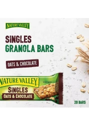 Nature Valley Crunchy Oats and Chocolate Granola Bars, 21g Pack of 20