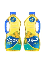 Noor Corn Plus Pure Oil, 1.5L Pack of 2