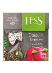 تيس ديكويري بريز أكياس شاي أخضر بذوق فاكهة التنين على شكل أهرامات 20 كيس