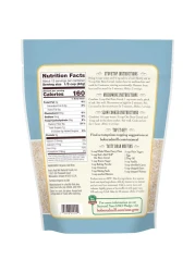 بوبس ريد ميل حبوب الشوفان العضوية عالية الألياف خالية من المواد المعدلة وراثيًا، 510 غرام