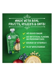 جيربر حبوب وفواكه عضوية مع التفاح والتوت الأزرق والشوفان، 110 غرام