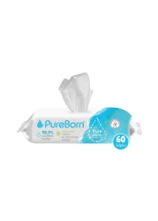 Pureborn Chemical Free 60 Wet Wipes