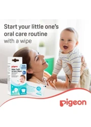 بيدجون مناديل الأسنان واللثة للأطفال نكهة طبيعية 78290 حزمة بيضاء من 20