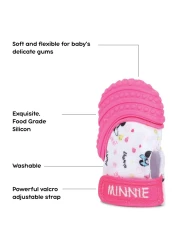 Disney Minnie Mouse Baby Teething Mitten Chew Toy Pink