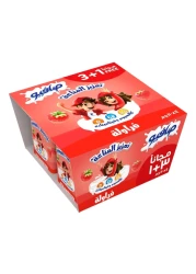 صافيو زبادي معزز للمناعة بنكهة الفراولة 110 غرام حزمة من 4