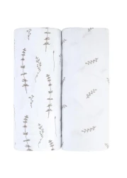 Changing Pad Cover 2 Pack Baby Changing Pad Cover with 100 Jersey Cotton Changing Pad Covers for Girls and Boys Newborn Essentials Forest Grey Leaf Floral