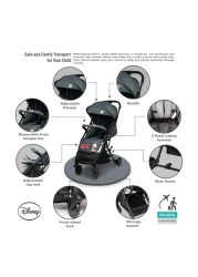 ديزني عربة أطفال مزينة بتصميم ميكي S101 بمقاس 48×82.5×100 سم