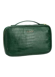Alameda Jewelry Organizer Case - Crocodile Green