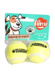 Agrobiothers Aime Tennis Ball Dog Toy 5cm Pack of 2
