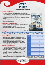 OZZO Puppy Premium Dry Food &ndash; Complete Nutrition for Growing Puppies, Rich in Omega Fatty Acids and Beta-Glucans 15 Kg