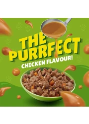 Purina Friskies Chicken Chunks in Gravy Wet Cat Food Pouch, 85g