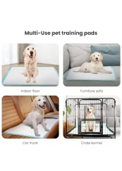 Ultra-Absorbent Blue Pet Training Pads for Dogs, Puppy Trainer Pads, Toilet Pee Wee Dog Pet Cat Mat, Small Size pack of 50