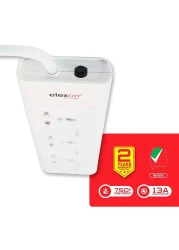 إليكسون وصلة كهرباء 3 مخارج 13 أمبير El-2006 2 متر