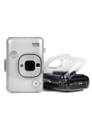 Caiul - Vintage Style Clear Case for Fujifilm Instax Mini Liplay Hybrid Instant Camera - Transparent