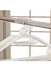 LAVISH Clear Plastic Clothes Hangers &ndash; 8-Piece Set for Neat &amp; Organized Wardrobe