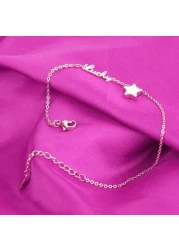 Aiwanto Ankle Chain Rose Gold Anklet Star Lucky Anklet