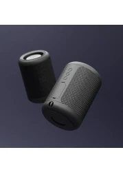 Porodo Soundtec Waterproof IPX5 Portable Bluetooth Speaker, 1800mAh Battery, 8H Playtime, 5W Powerful Sound, Deep Bass, 40mm Speaker, Flexible Audio Input - Black
