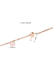 Aiwanto Anklet for Women's Rose Gold Ankle Chain
