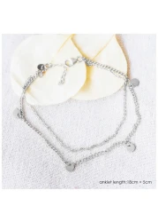 Aiwanto Anklet Silver Ankle Chain for Women's Fashion