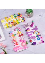 SKYNEO Baby Hair Clips Pin Barrettes for Girls Toddler Girls Accessories Kids Clips Styling Flower Rainbow Candy Fruits Butterfly Cute 42 Pieces