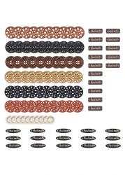 Mandala Crafts Large Wooden Buttons for Crafts Carved Wood Buttons Assorted Craft Buttons for Sweaters Decorative Buttons Sewing