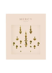 Gigi Gold Bindi Crystal Indian Bindi Face Jewels Gold Multi Packet